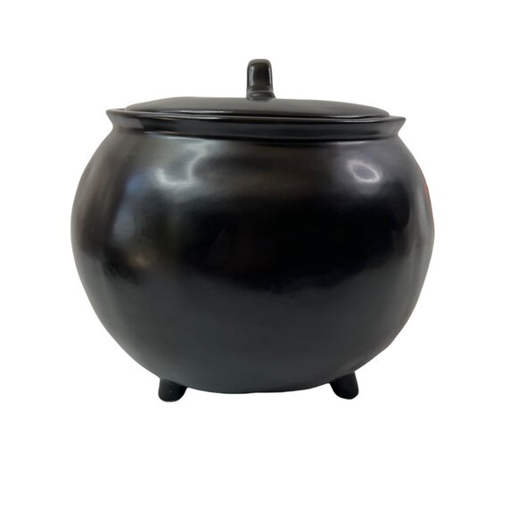 Rae Dunn Black Hocus Pocus Cauldron Canister Halloween Collectible Decor - Picture 3 of 12